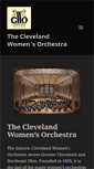 Mobile Screenshot of clevelandwomensorchestra.org