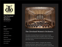 Tablet Screenshot of clevelandwomensorchestra.org